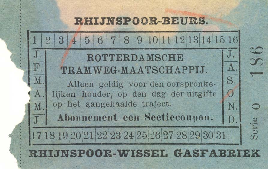 NL RoMeO ovv rtmplb 1880 coupon een sectie met traject O 186 75x50 mm
