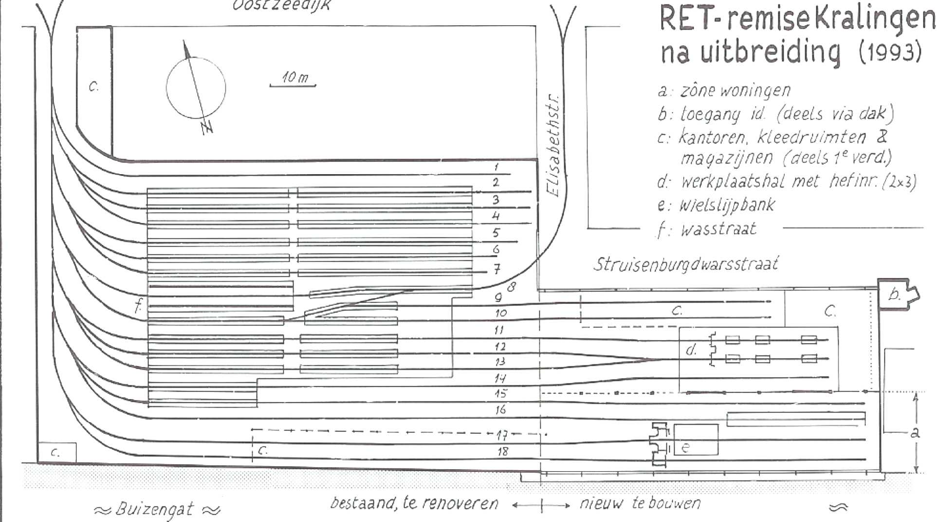 Remise Kralingen (sporenplan 3) a